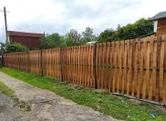 Выполненные работы: деревянные заборы