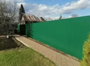 Выполненные работы: готовые заборы из профнастила