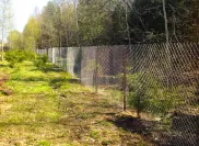 Выполненные работы: заборы из сетки рабица