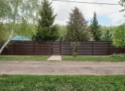 Выполненные работы: забор жалюзи