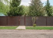 Выполненные работы: забор жалюзи