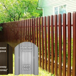 Металлический штакетник Олимп Novalux Эконом